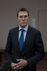 Attorney-General Christian Porter at Parliament House in Canberra.