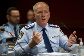 NSW Police Commissioner Mick Fuller says he quit his role with the Police Bank in December. 