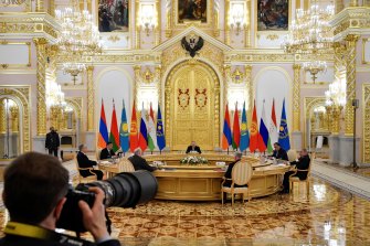 Collective Security Treaty Organisation meeting at the Kremlin in Moscow, Russia.