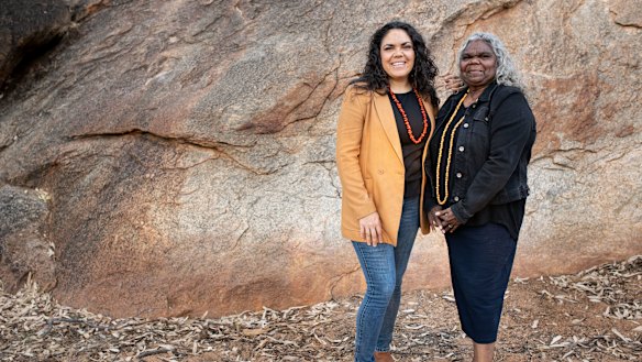 Senator Jacinta Price with her mother, Bess, a former Northern Territory government minister.