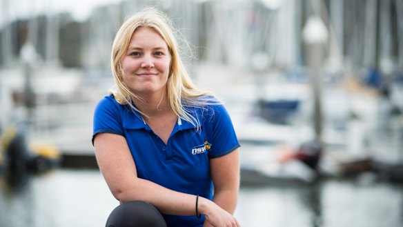 Champion sailor Natasha Bryant who will soon be doing her HSC.