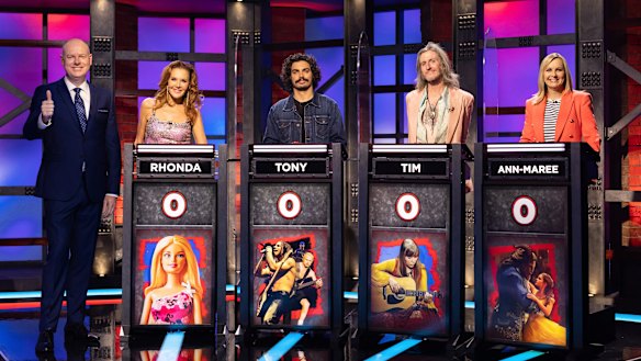 Tom Gleeson’s Hard Quiz: Has Beens with Rhonda Burchmore, Tony Armstrong, Tim Rogers and Ann-Maree Biggar.