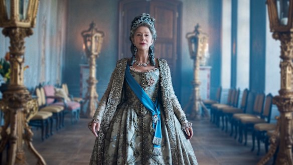 Helen Mirren as Catherine The Great in a new mini-series on Fox Showcase.