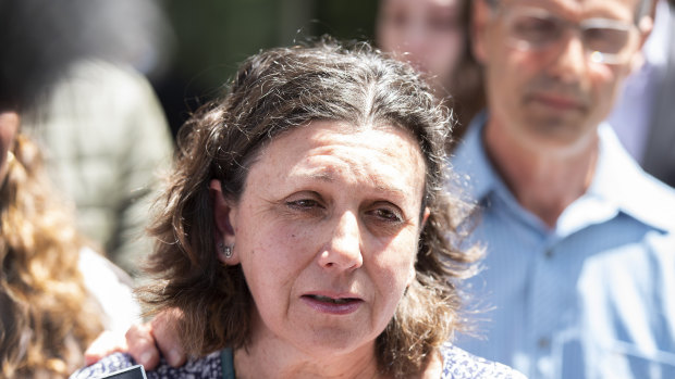 Elena Di Donato, mother of the victim Lisa Di Donato, outside the County Court on Tuesday. 