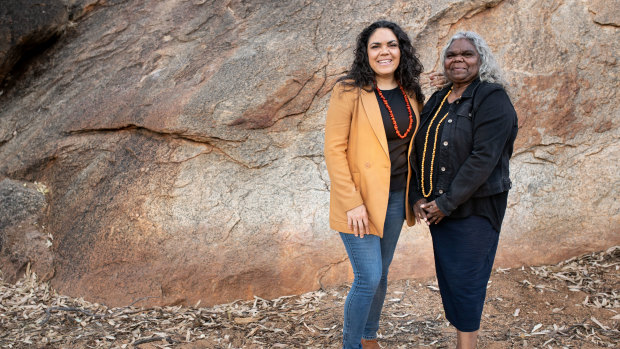 Senator Jacinta Price with her mother, Bess, a former Northern Territory government minister.