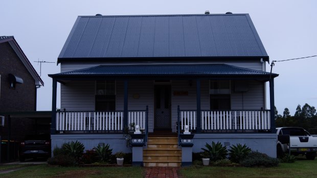 The house in Grafton where the shooter Tarrant grew up. 