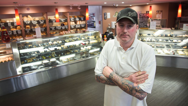 The Oven Door Bakery owner Steve Chrystal says the proposed flyover will transform the shopping complex into a ghost town. 