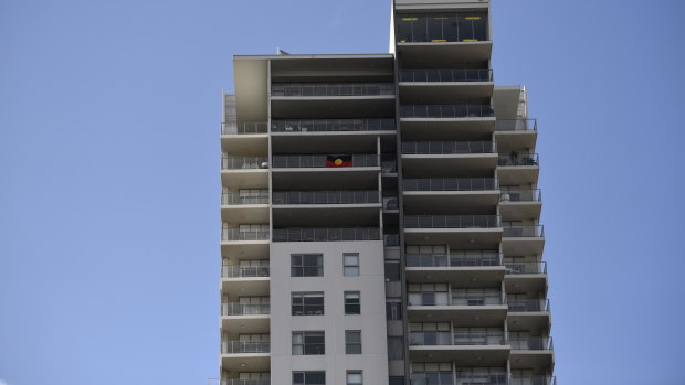 Residents in Perth's apartment blocks show their support.