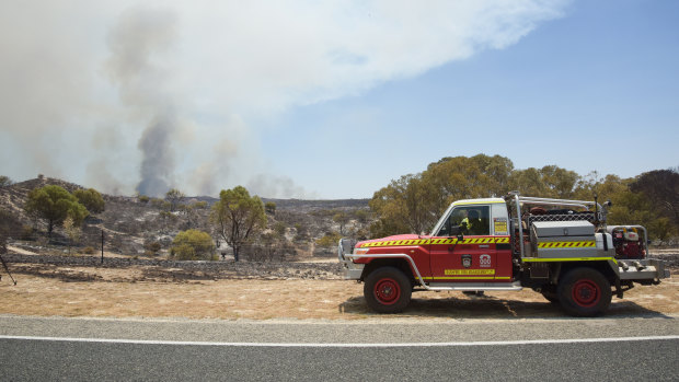 More than 400 firefighters have been deployed to battle the bushfire.