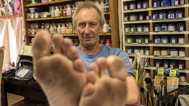 Stephen Lenn has covered countless kilometres without a pair of shoes.