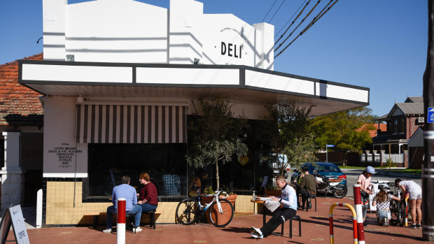The deli on the corner of Central Avenue and Clifton Street is now a thriving coffee shop.