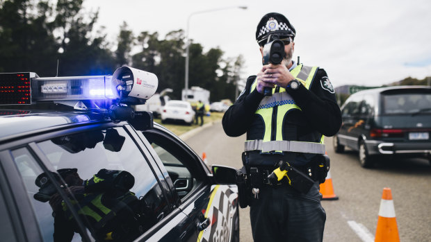 The number of traffic infringement notices being issued in the ACT has dropped but the number of speeding offences has remained much the same.