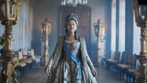 Helen Mirren as Catherine The Great in a new mini-series on Fox Showcase.