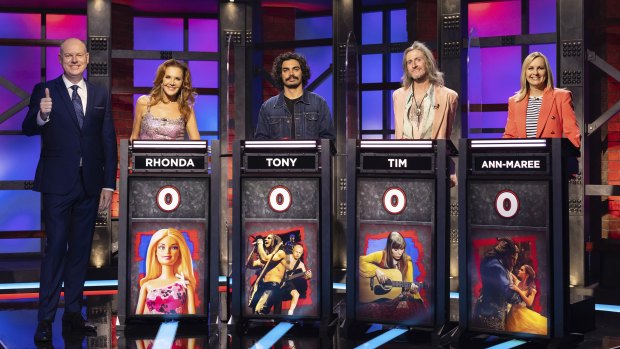 Tom Gleeson’s Hard Quiz: Has Beens with Rhonda Burchmore, Tony Armstrong, Tim Rogers and Ann-Maree Biggar.