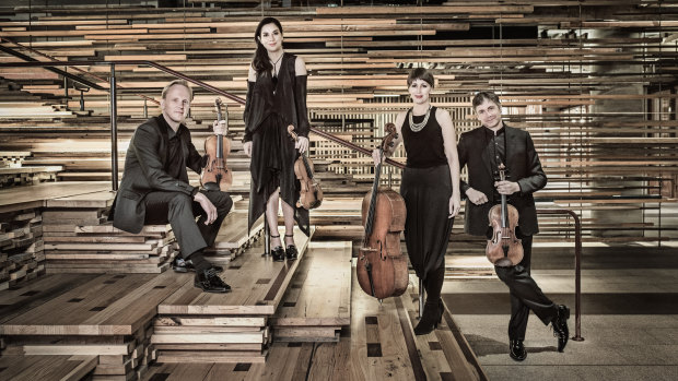 Australian String Quartet: From left, Dale Barltrop, Francesca Hiew, Sharon Grigoryan and Stephen King.