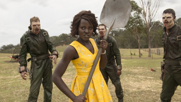 Lupita Nyong'o is zombie-fighting school teacher Miss Caroline in Little Monsters.