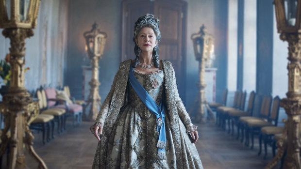 Helen Mirren as Catherine The Great in a new mini-series on Fox Showcase.