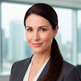 The AI-generated image of fake fixed income advisor Lucy Davis, as depicted on the fraudulent LWP Capital website.