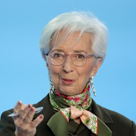 European Central Bank president Christine Lagarde.