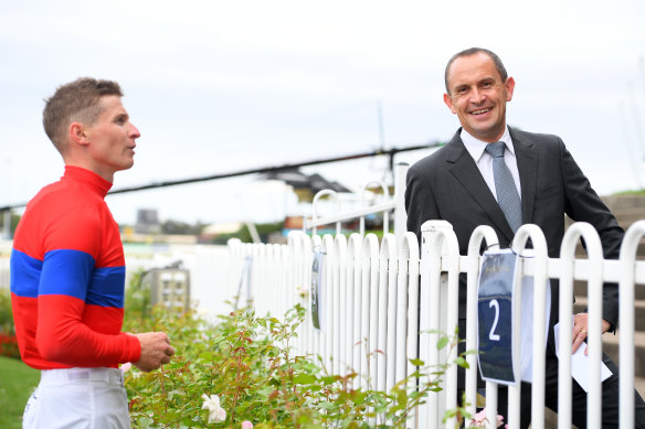 Chris Waller and James McDonald  discuss Verry Elleegant's Tancred Stakes win at Rosehill on Saturday
