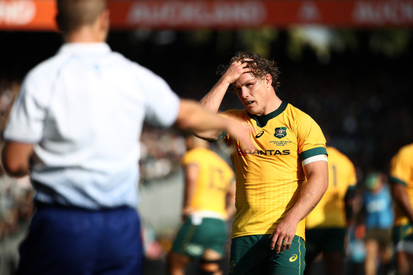 Wallabies captain Michael Hooper.