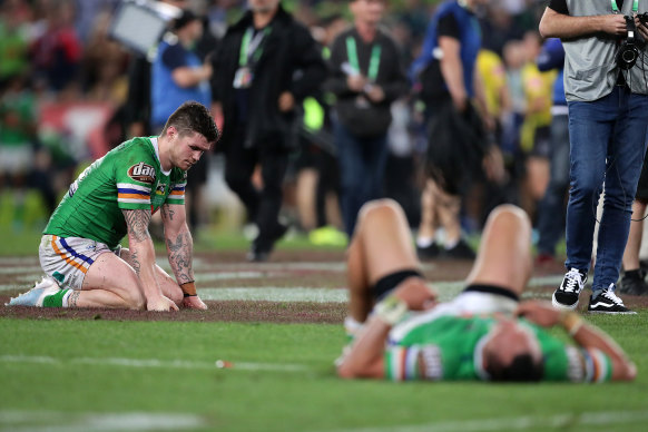 Cummins’ most contentious moment came with the infamous ‘six-again’ call against Canberra in the 2019 grand final.