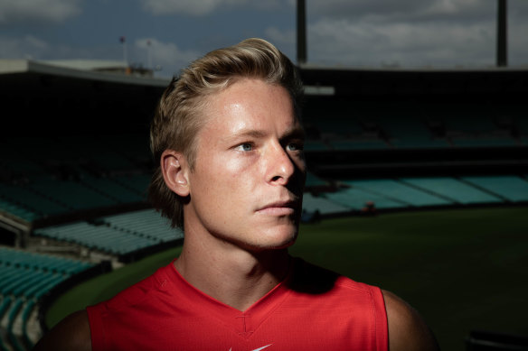 Isaac Heeney is a supporter of the AFL’s controversial new standing the mark rule.