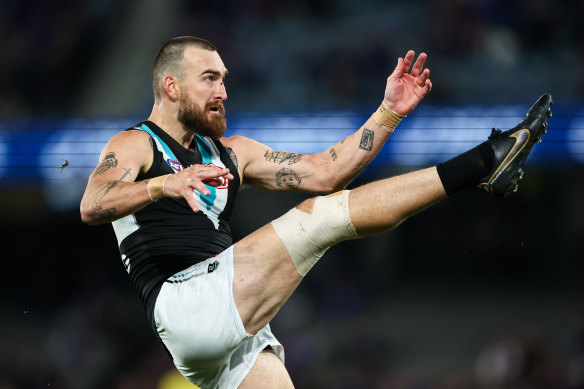Charlie Dixon is one of seven outs for Port Adelaide.