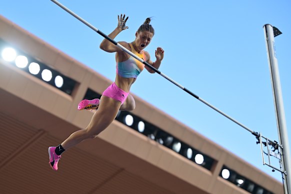 You beauty! Nina Kennedy with one of her attempts in Monaco.