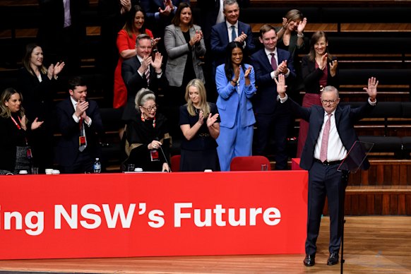 Anthony Albanese was hosted at the NSW Labor Conference in Sydney last month. The national conference starts on Thursday.