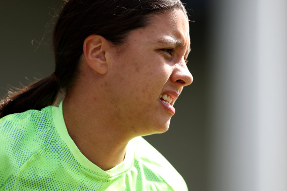 Mystery surrounds the fitness of Sam Kerr.