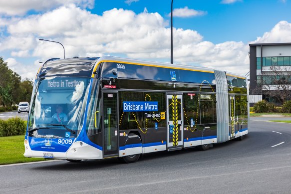 Brisbane’s Metro buses – each carrying 170 passengers – will begin operating with 50-cent fares.
