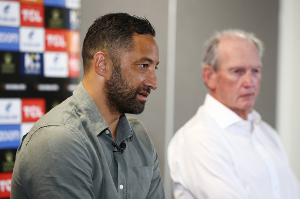 Wayne Bennett and Benji Marshall are engaged in their first signing battle.