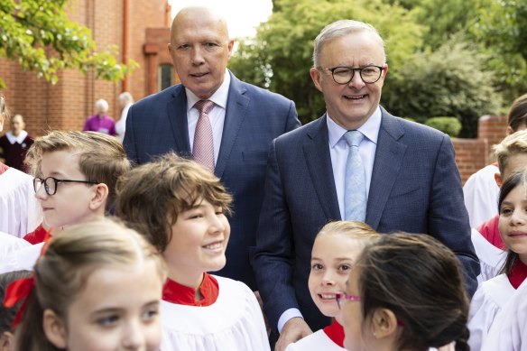 Peter Dutton: “Personable. Unflappable. Determined.” Anthony Albanese: “Empathetic. Fighter. Patient.”