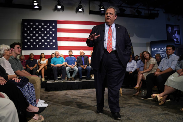 Christie is speaking at a gathering this week.