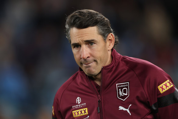 Maroons coach Billy Slater after game three.