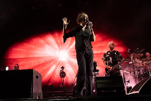 Pulp perform at the Adelaide Festival opening night.