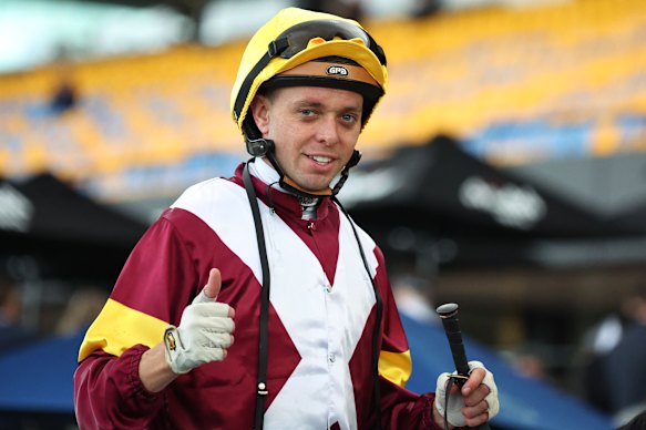 Andrew Adkins after his win on Touristic in the Lord Mayors Cup.