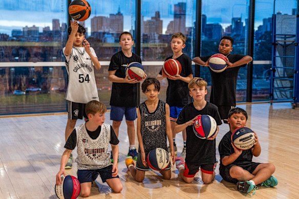 Collingwood junior basketballers are using stat-tracking app Superstat to get better.