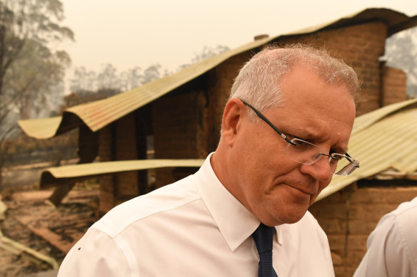 Scott Morrison is feeling the heat of locals' anger amid the devastation of the bushfires.
