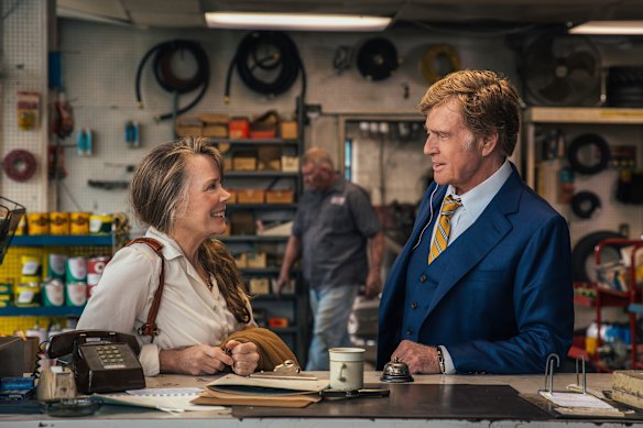 Robert Redford starred as an ageing bank robber  opposite Sissy Spacek in what would become his last screen role.