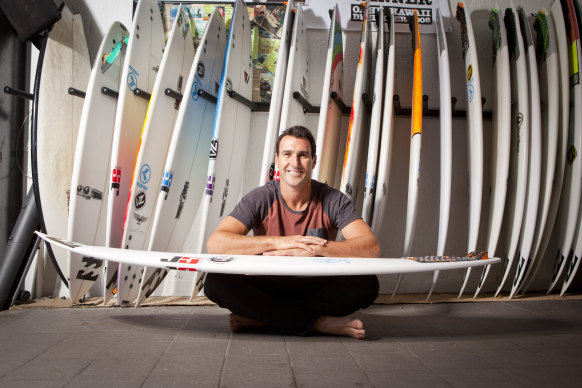 2012 world surfing champion Joel Parkinson was part of Sunday Collab’s negotiating team that pitched Milklab’s expansion to Europe.