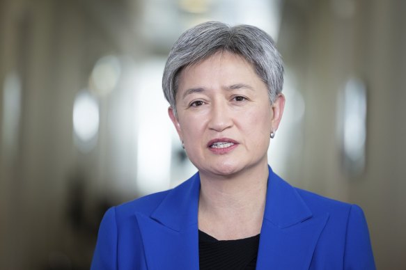 Foreign Minister Penny Wong, pictured, and Treasurer Jim Chalmers said the Australian government would work with the G7 on the implementation of the cap.