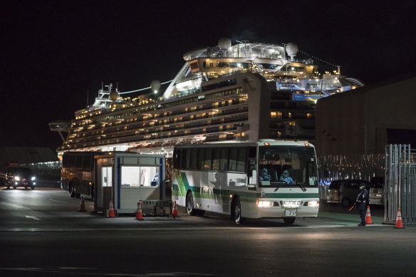 Most of the Australian passengers were evacuated from the Diamond Princess cruise ship last week. 