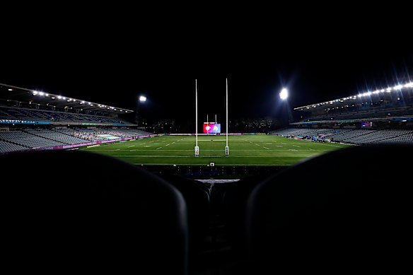 An empty Central Coast stadium.