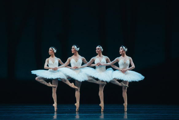 Australian Ballet dancers Yuumi Yamada, Jill Ogai, Jade Wood and Aya Watanabe.