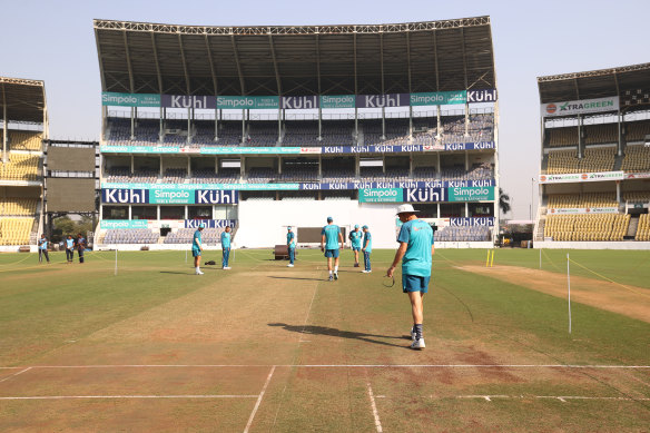 The pitch has been a big talking point ahead of the first Test in Nagpur.