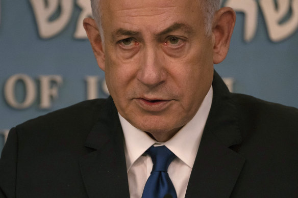 Israeli Prime Minister Benjamin Netanyahu.