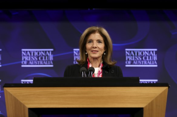 Outgoing US ambassador to Australia, Caroline Kennedy 