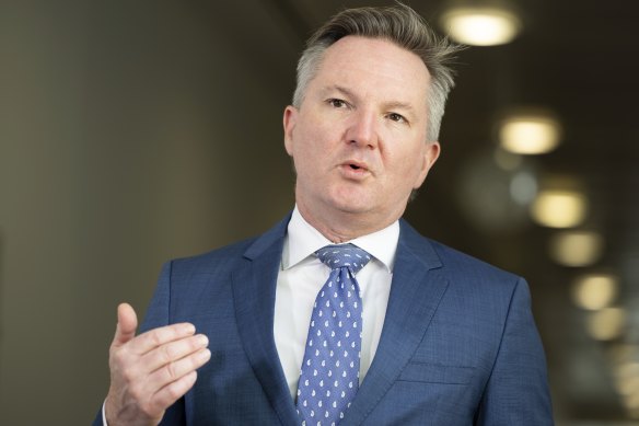 Climate Change and Energy Minister Chris Bowen says the coal and gas caps will be temporary.